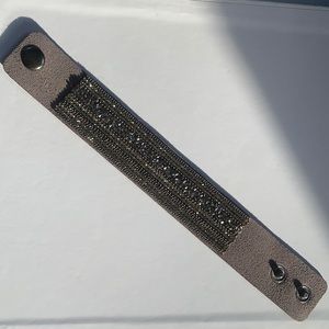 Suede Snap Bracelet